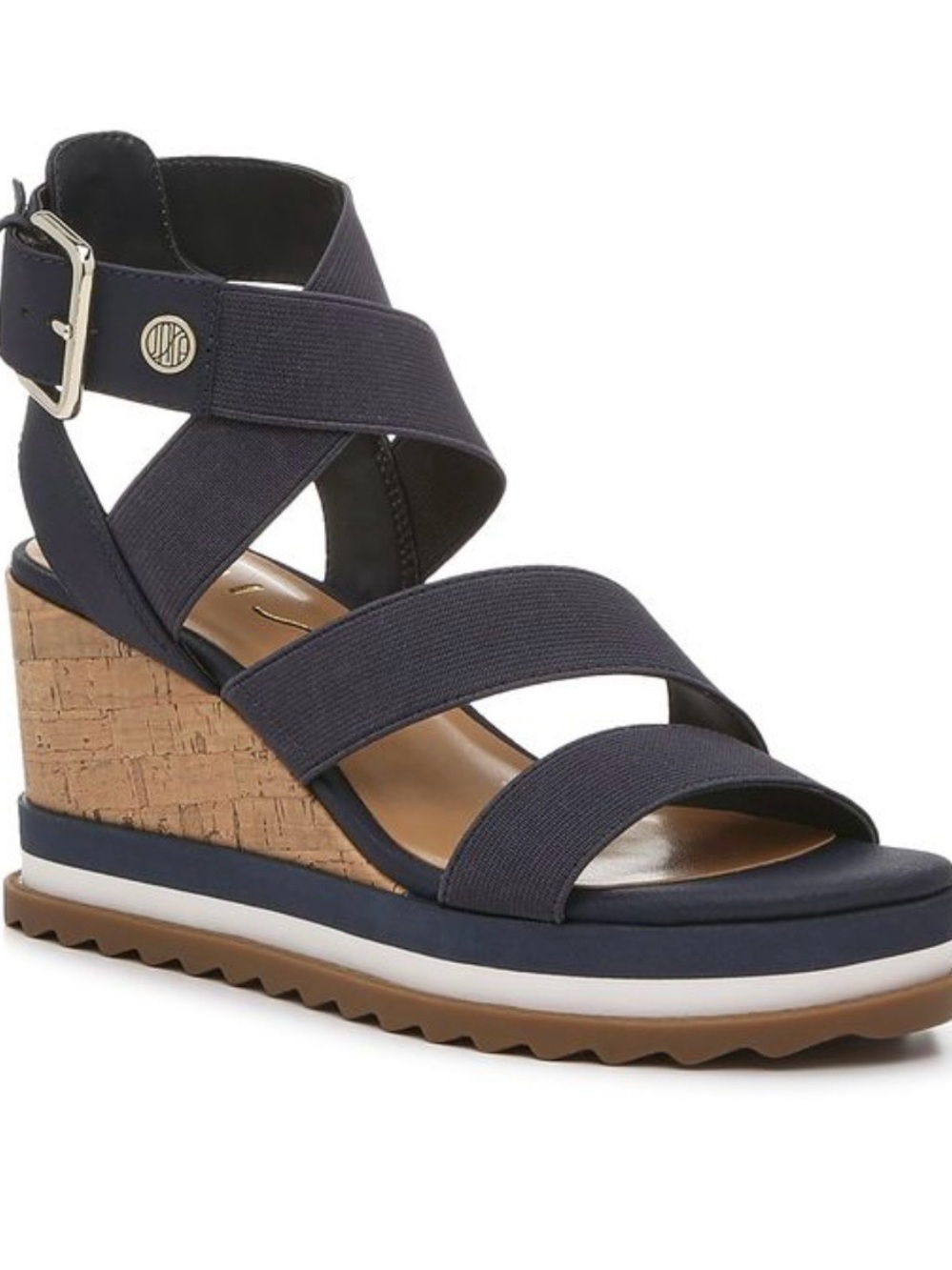 Unisa Blue Crisscross Platform Sandals size 9/2